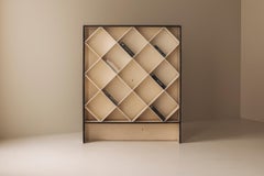 Geometric open bookcase, France 1950s.