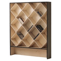 Geometric open bookcase, France 1950s.
