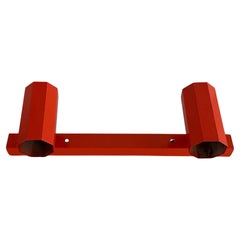 Geometric Orange Metal Single Double Head Sconce by Schröder, 1960s, Germany