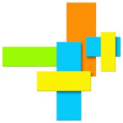 "Geometric" Original Glass Wall Sculpture "Geometric" Original Glass Wall Sculpture