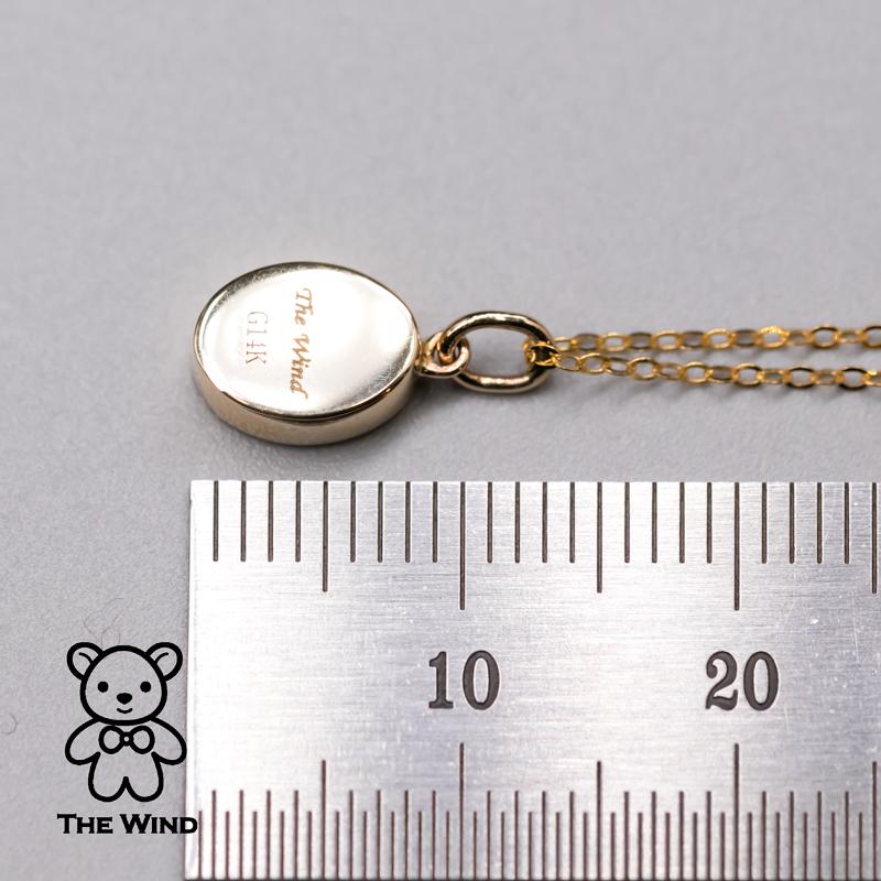 Pendentif en or jaune 14 carats avec opale doublet australienne de forme ovale géométrique Unisexe en vente