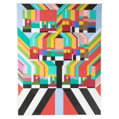 Geometric Painting by Carol Coover-Grubbs