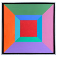 Geometric Painting Signed Houshang