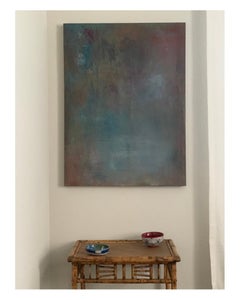 Geometric Pattern, Ceramic Footed Bowl, Indigo &Scarlet