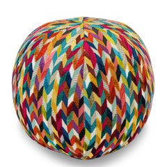 Geometric Pattern Rainbow Ball Pillow