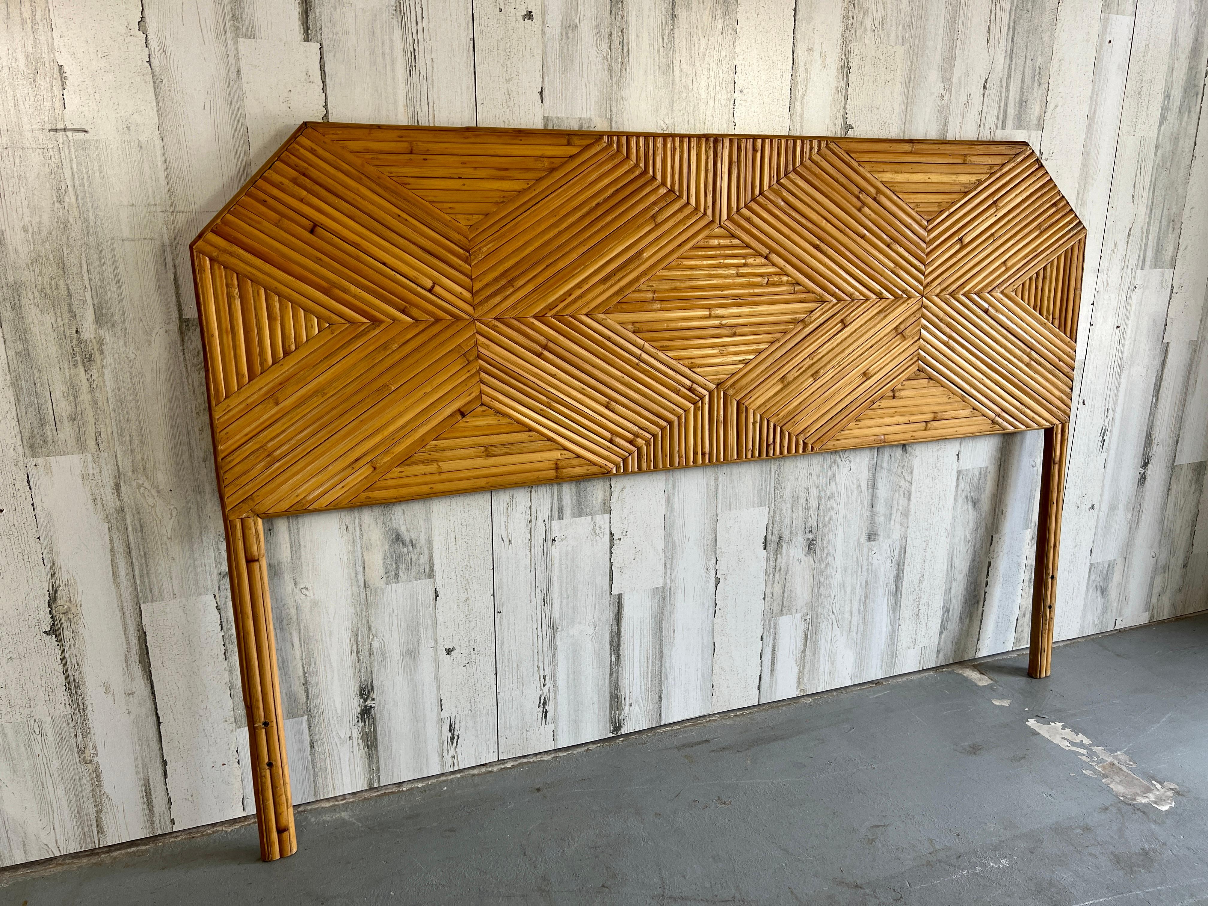 geometric headboard