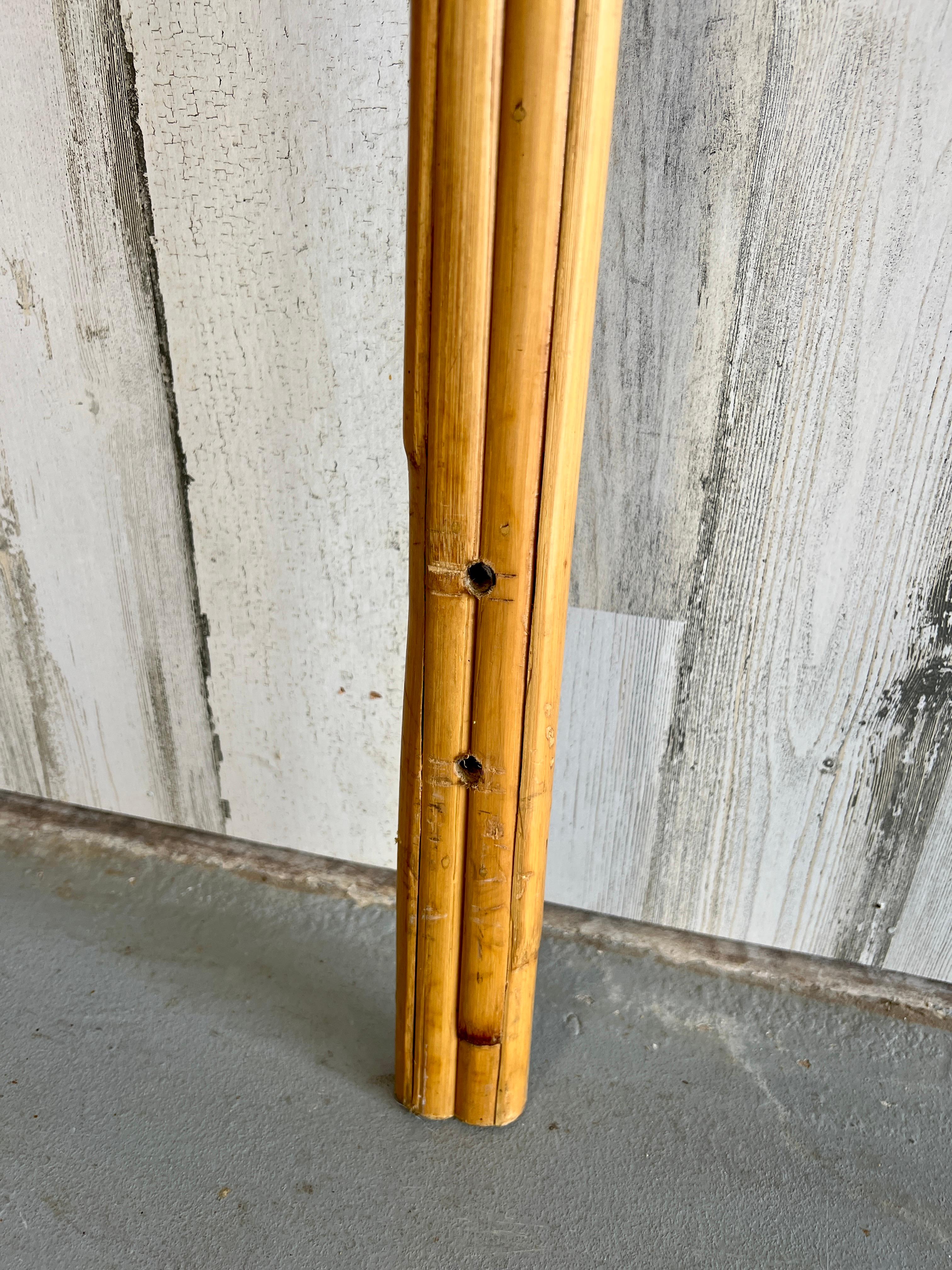 Bamboo Geometric pattern Split Reed Queen size Headboard 