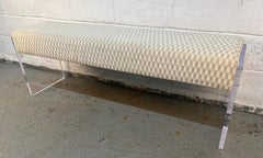 Geometric Patterned Acrylic Bench By Lee Industries