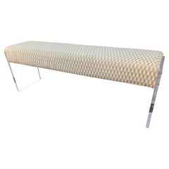 Geometric Patterned Acrylic Bench By Lee Industries