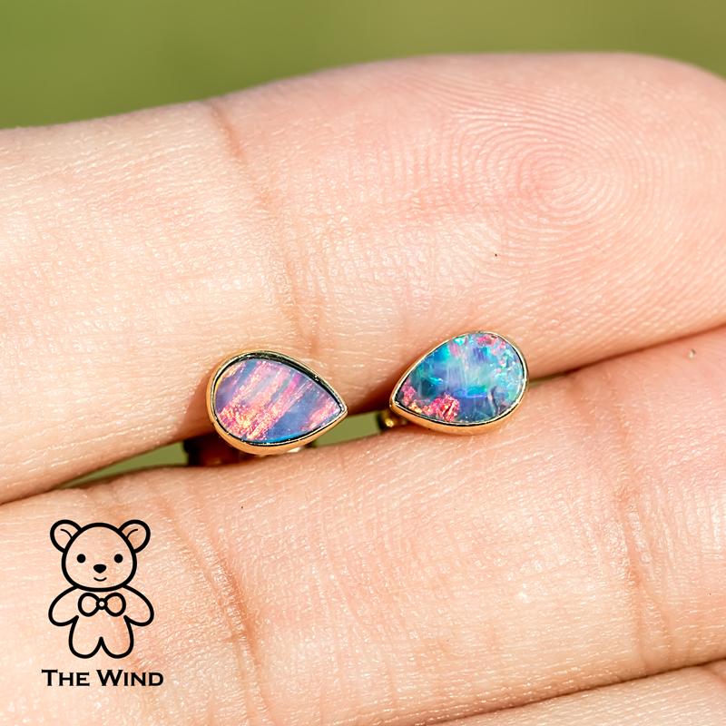 Geometric Pear Shaped Doublet Opal Stud Earrings 14K Yellow Gold.


Free Domestic USPS First Class Shipping!  Free One Year Limited Warranty!  Free Gift Bag or Box with every order!



Opal—the queen of gemstones, is one of the most beautiful and