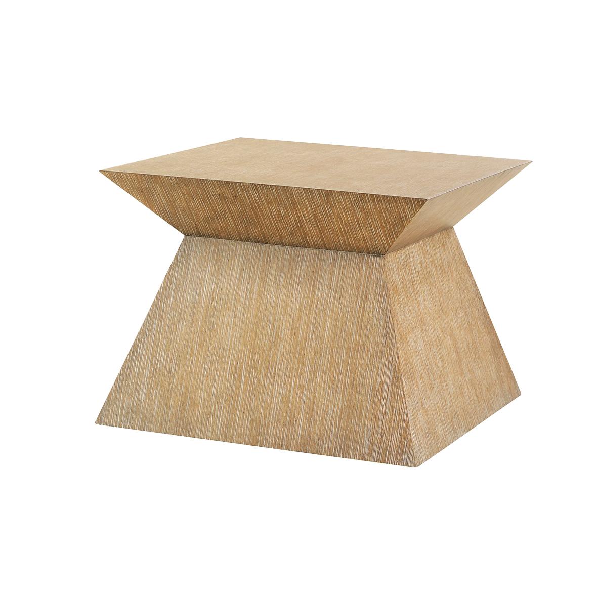 XXIe siècle et contemporain Table basse à piédestal géométrique (set of 2) en vente