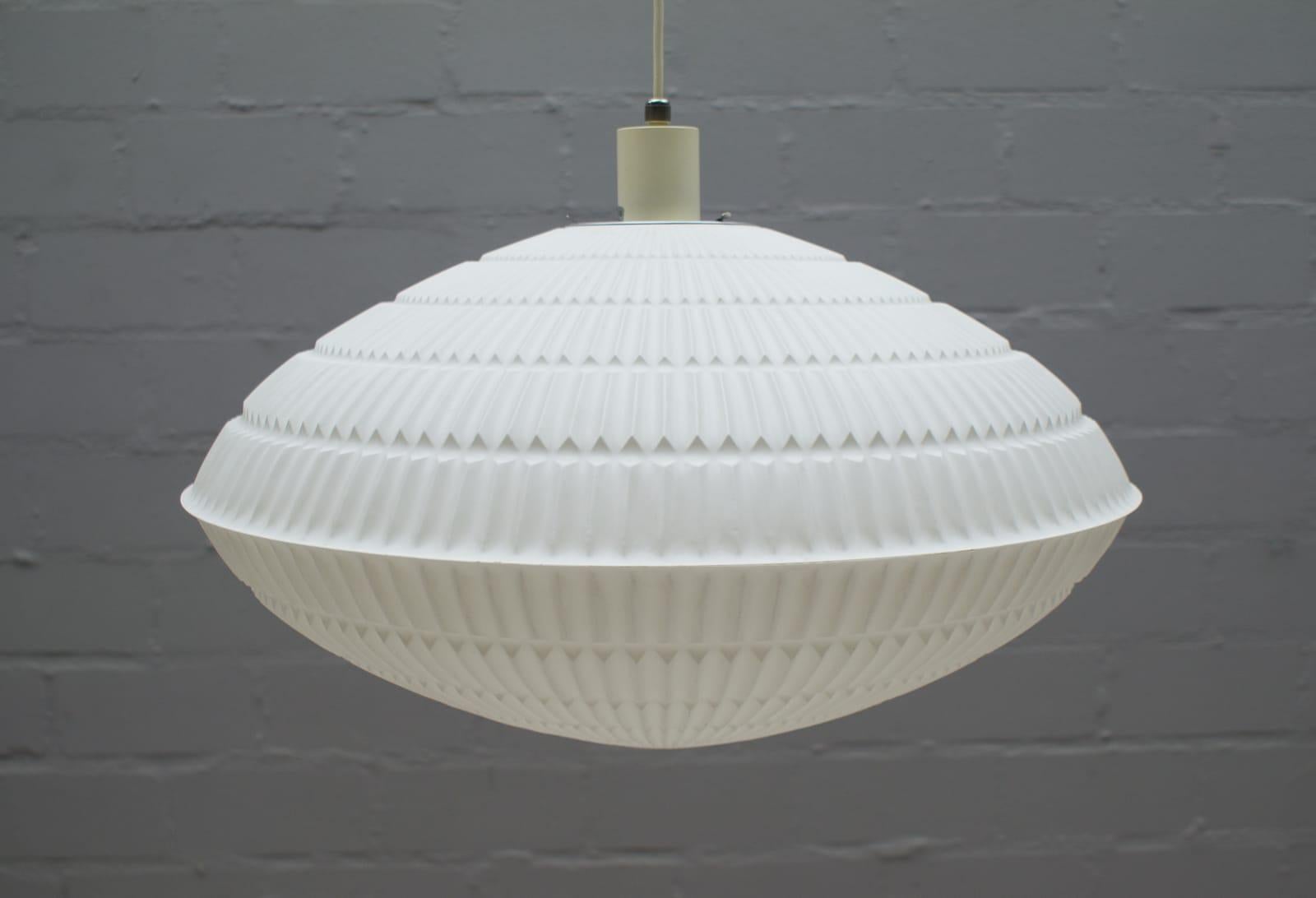 Geometric Pendant Lamp by Aloys F. Gangkofner for Erco Leuchten, Germany, 1960s In Good Condition For Sale In Nürnberg, Bayern