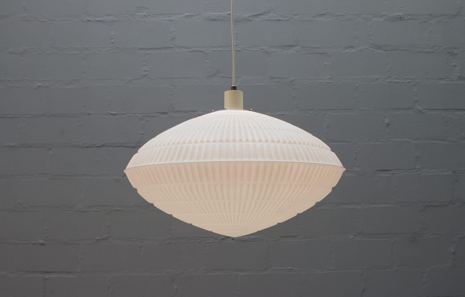 Mid-20th Century Geometric Pendant Lamp by Aloys F. Gangkofner for Erco Leuchten, Germany, 1960s For Sale