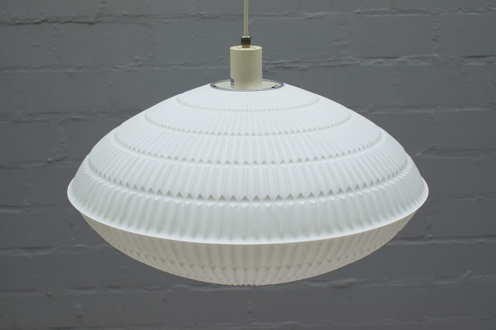 Plastic Geometric Pendant Lamp by Aloys F. Gangkofner for Erco Leuchten, Germany, 1960s For Sale