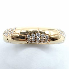 Geometric Pentagon Diamond Pavé Cluster Sculptural Dome Band Ring 14K/18K Gold