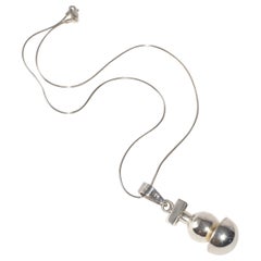 Geometric Perfume Bottle Necklace