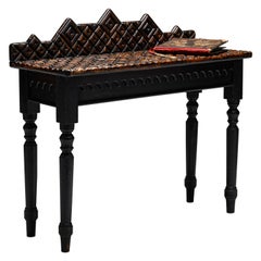 Geometric Pine Console, England, circa 1850