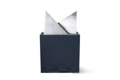 Sculptures géométriques en acier inoxydable poli de Rafe Affleck, vers 1970