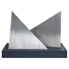 Geometric Polished Stainless Steel Sculptures by Rafe Affleck, circa 1970's