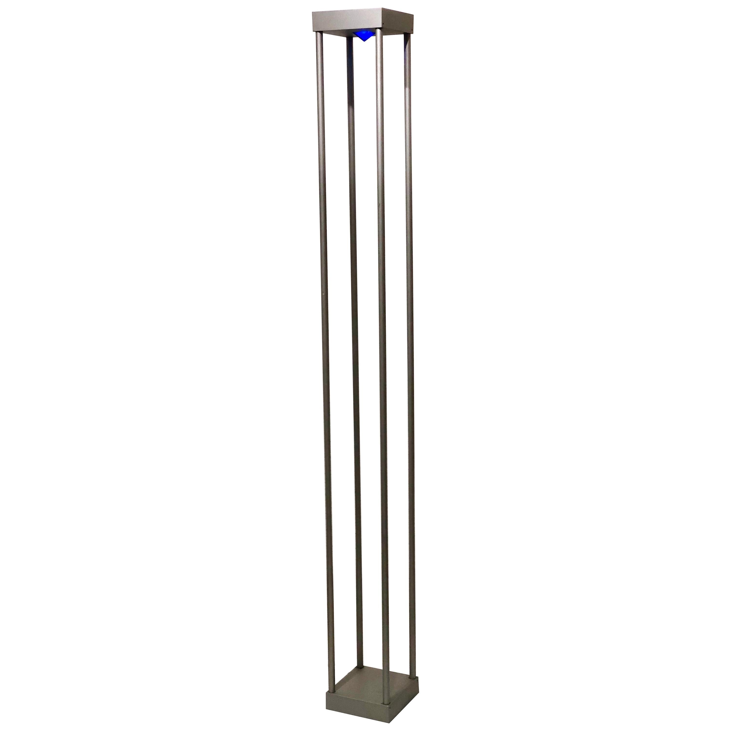 Geometric Postmodern Torchiere Italian Floor Lamp