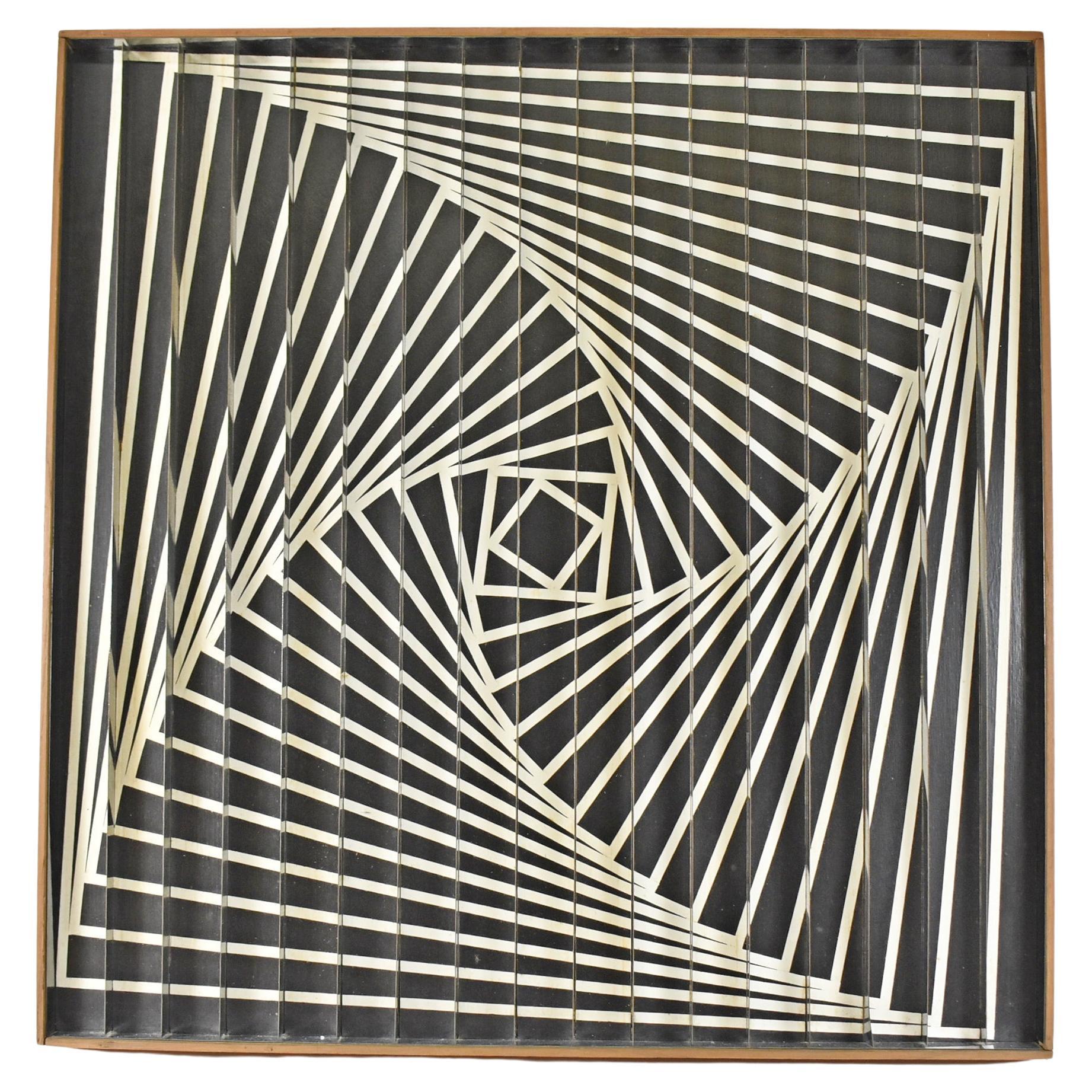 "Geometric Reflection" Pop Art by Mel Butor For Sale