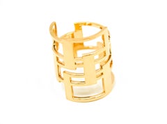 Geometric Ring in 18kt Gold by Mohamad Kamra