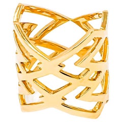 Geometric Ring in 18kt Gold by Mohamad Kamra
