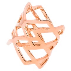 Geometric Ring in 18kt Rose Gold by Mohamad Kamra