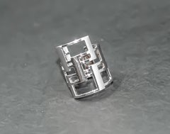 Geometric Ring in Platinum by Mohamad Kamra