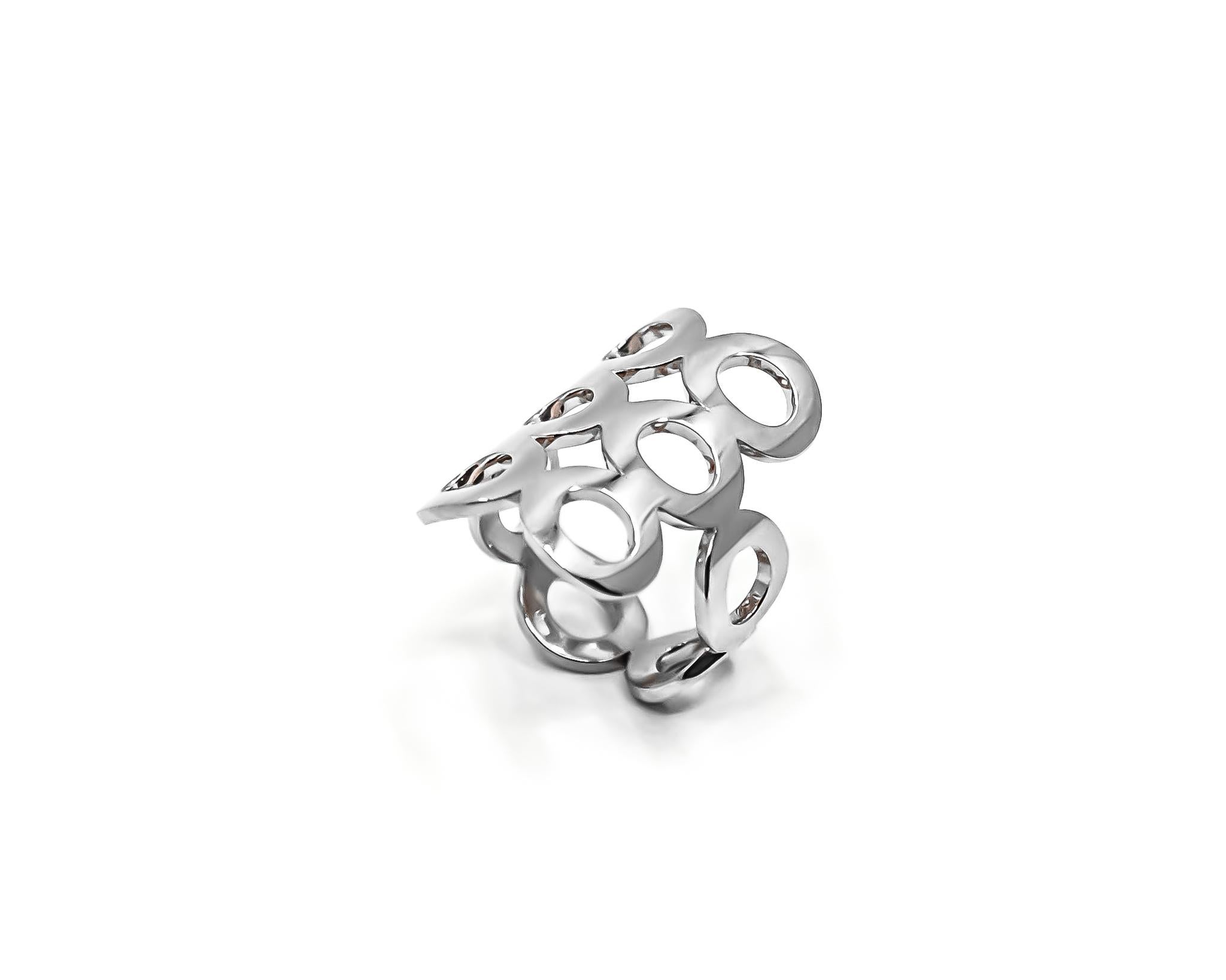 For Sale:  Geometric Ring in Platinum by Mohamad Kamra 3