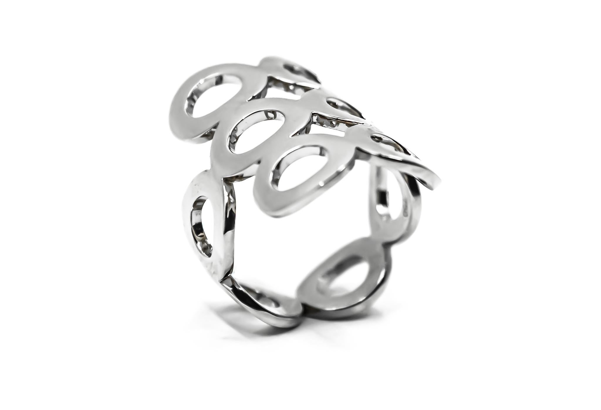 For Sale:  Geometric Ring in Platinum by Mohamad Kamra 4