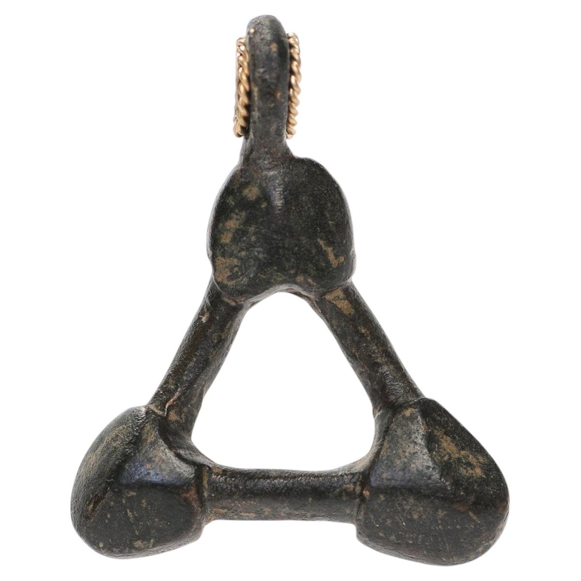 Geometric Roman Artifact Pendant (only) For Sale