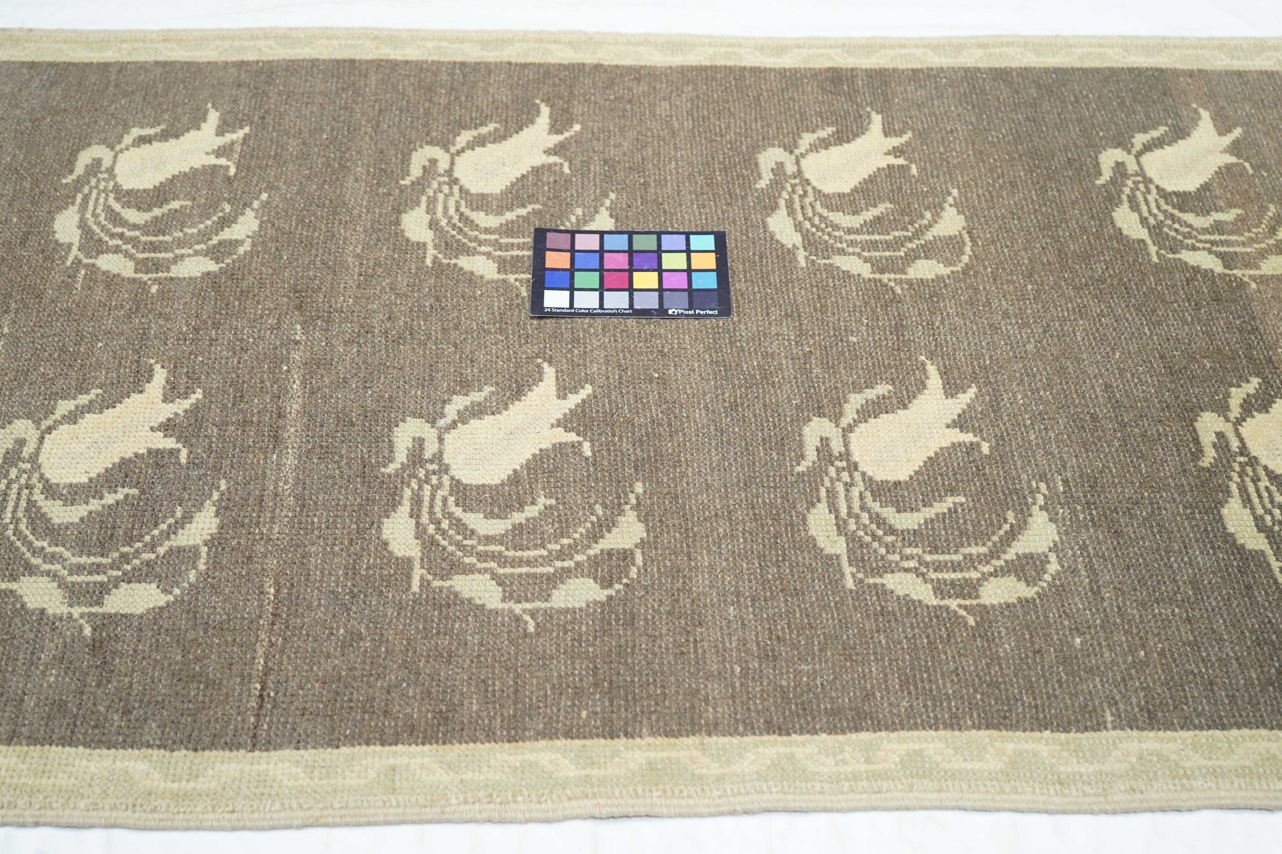 Geometrischer Teppich 2'9'' x 6'9'' (Wolle) im Angebot