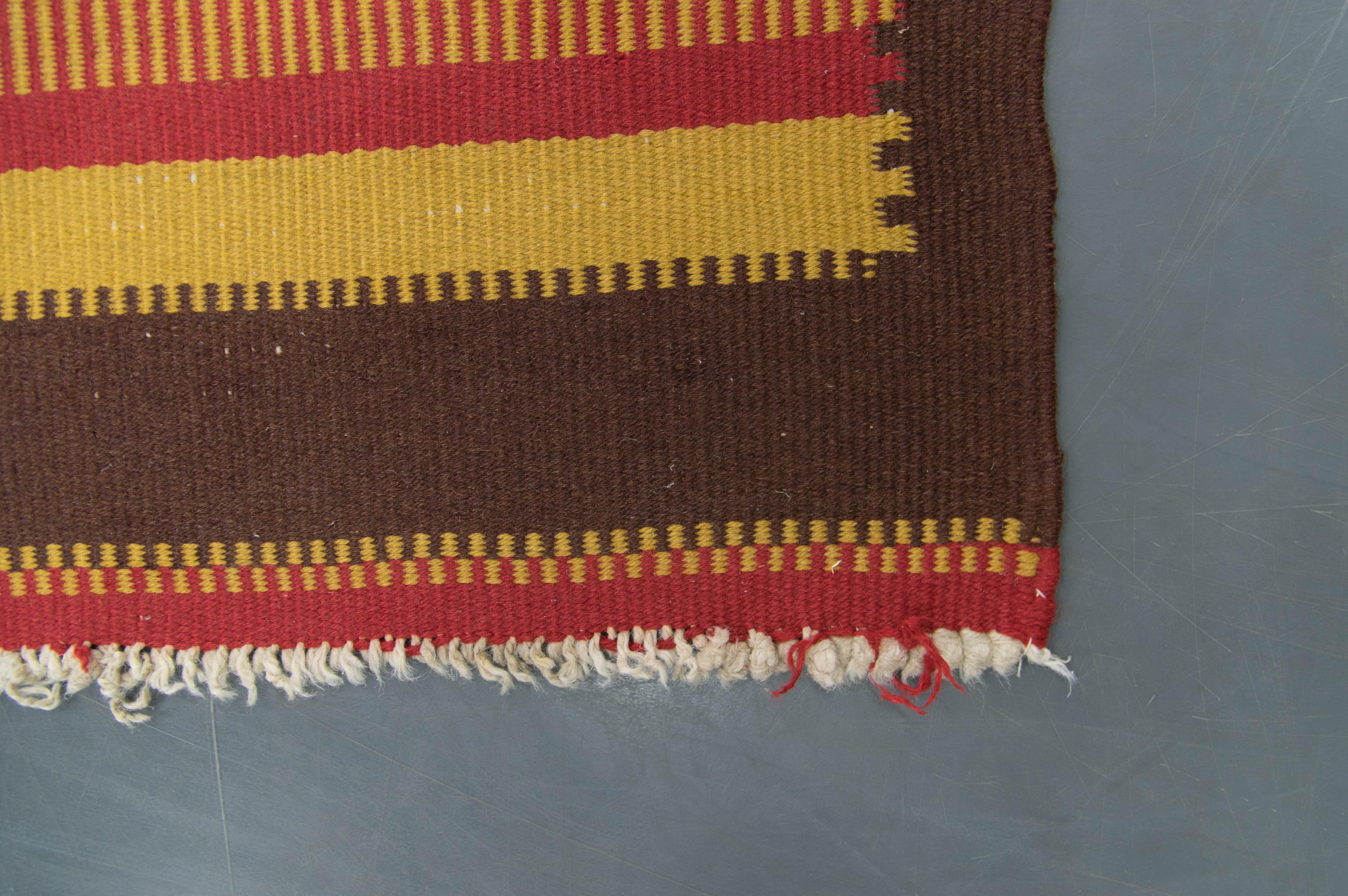 Geometrischer Teppich von Antonin Kybal, 1940er Jahre (Wolle) im Angebot