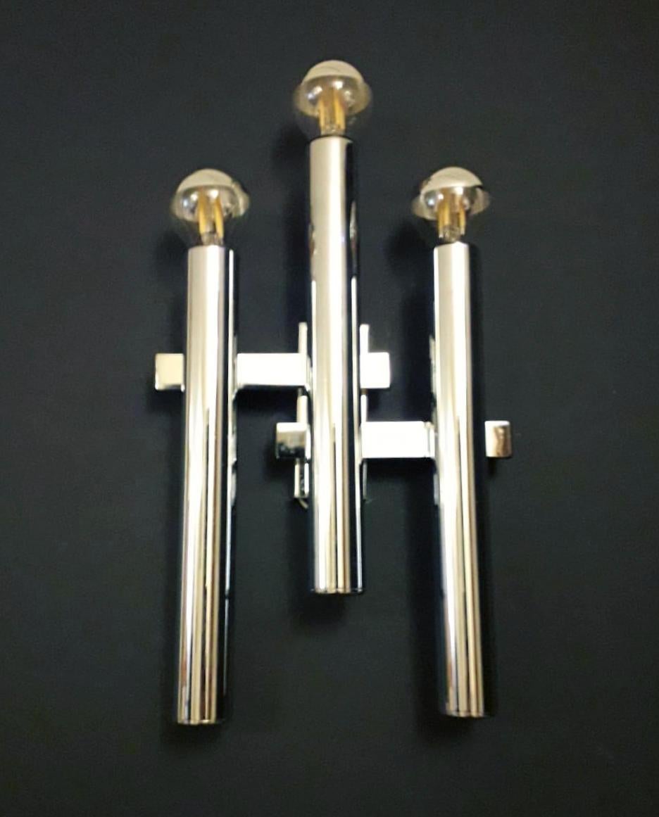 Geometric Sconces by Gaetano Sciolari - 9 Available In Good Condition For Sale In Los Angeles, CA