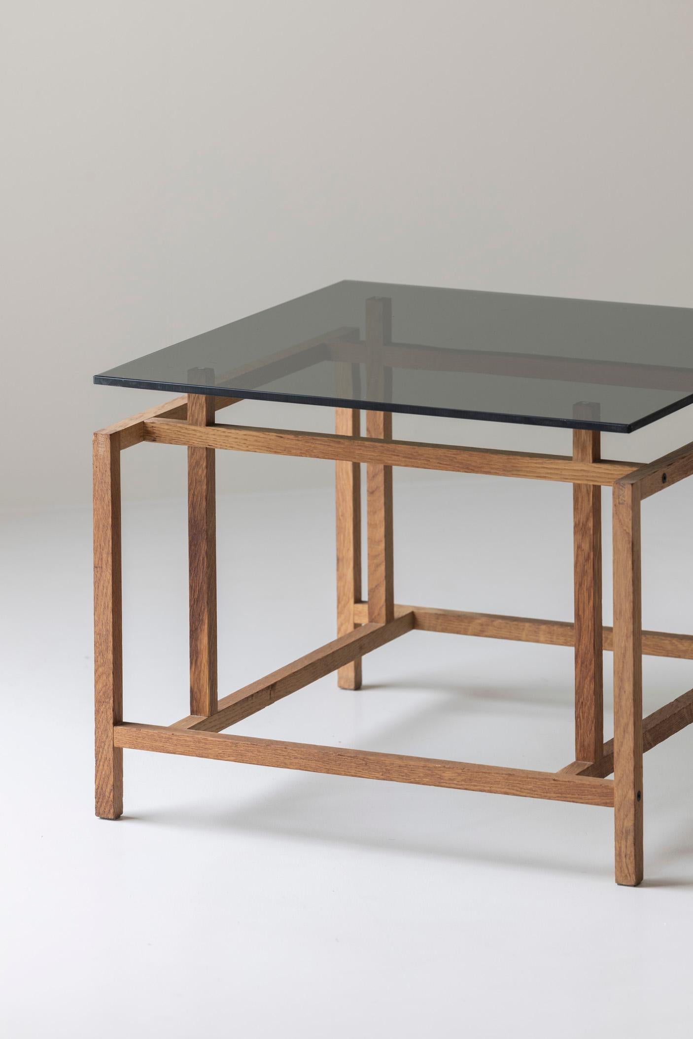 Danish Geometric side table by Henning Nørgaard for Komfort Møbler, DK 1970s. For Sale