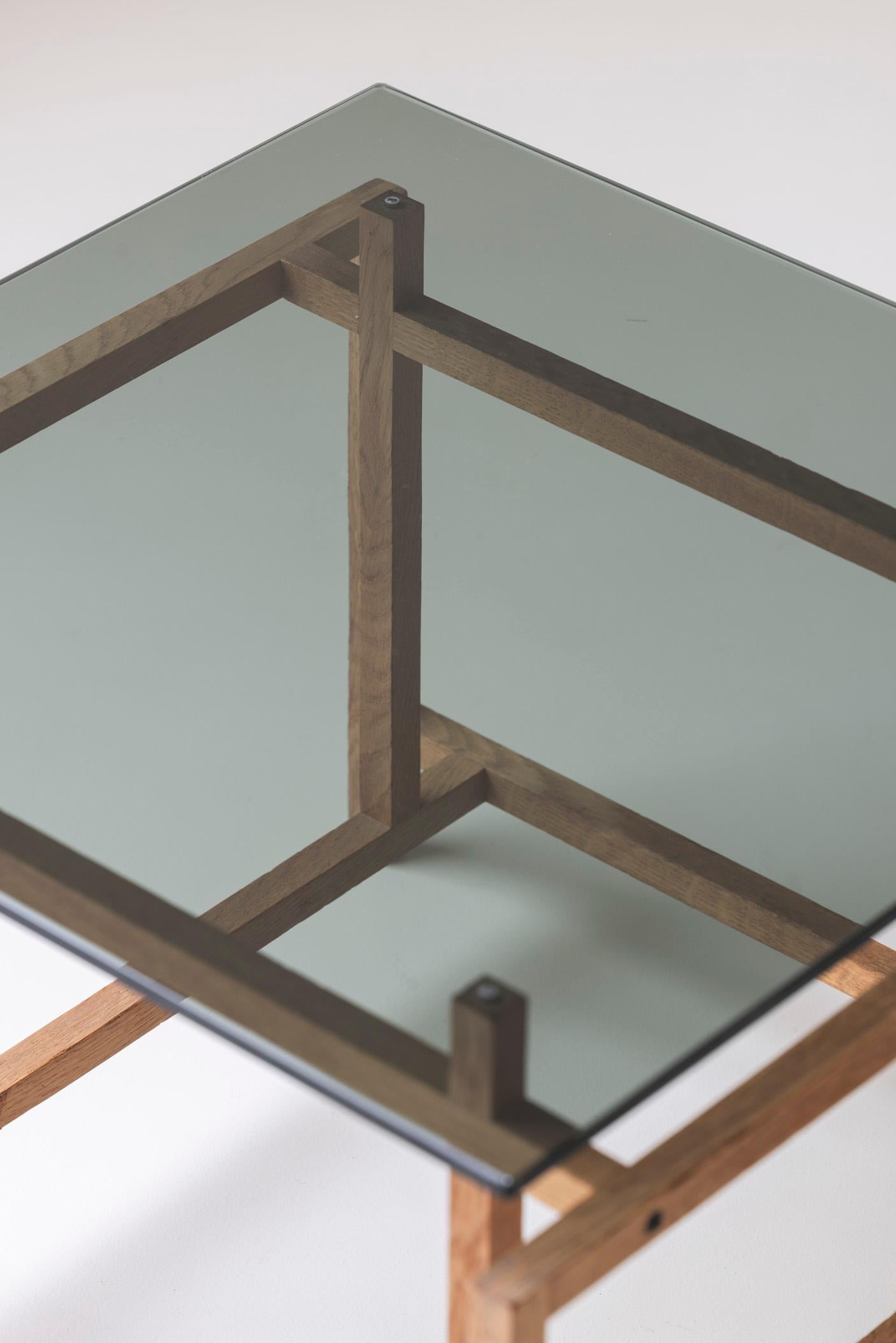 Late 20th Century Geometric side table by Henning Nørgaard for Komfort Møbler, DK 1970s. For Sale