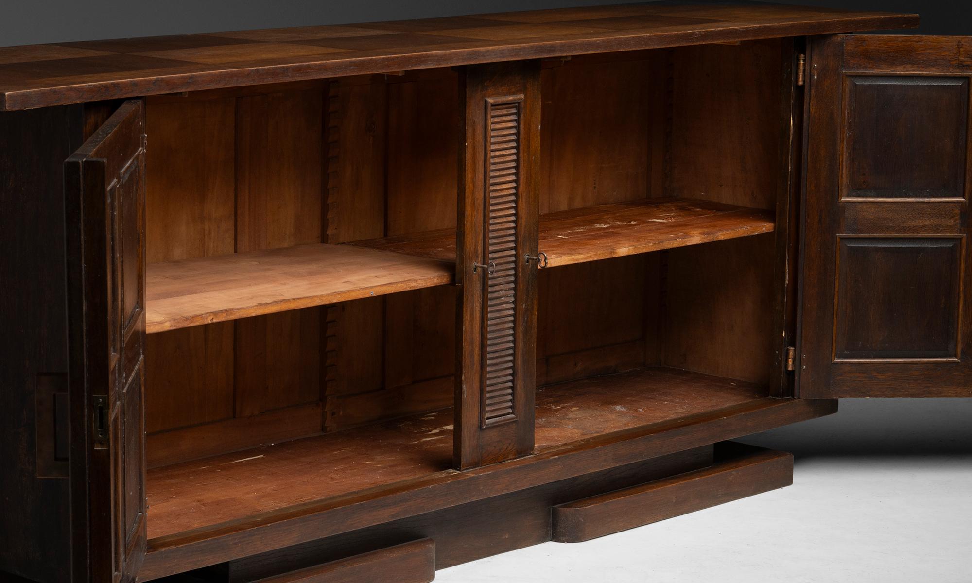 Geometric Sideboard, France circa 1940 im Angebot 2
