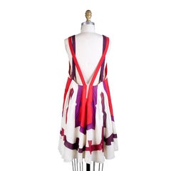 Geometric Silk Baby Doll Dress, Spring 2007