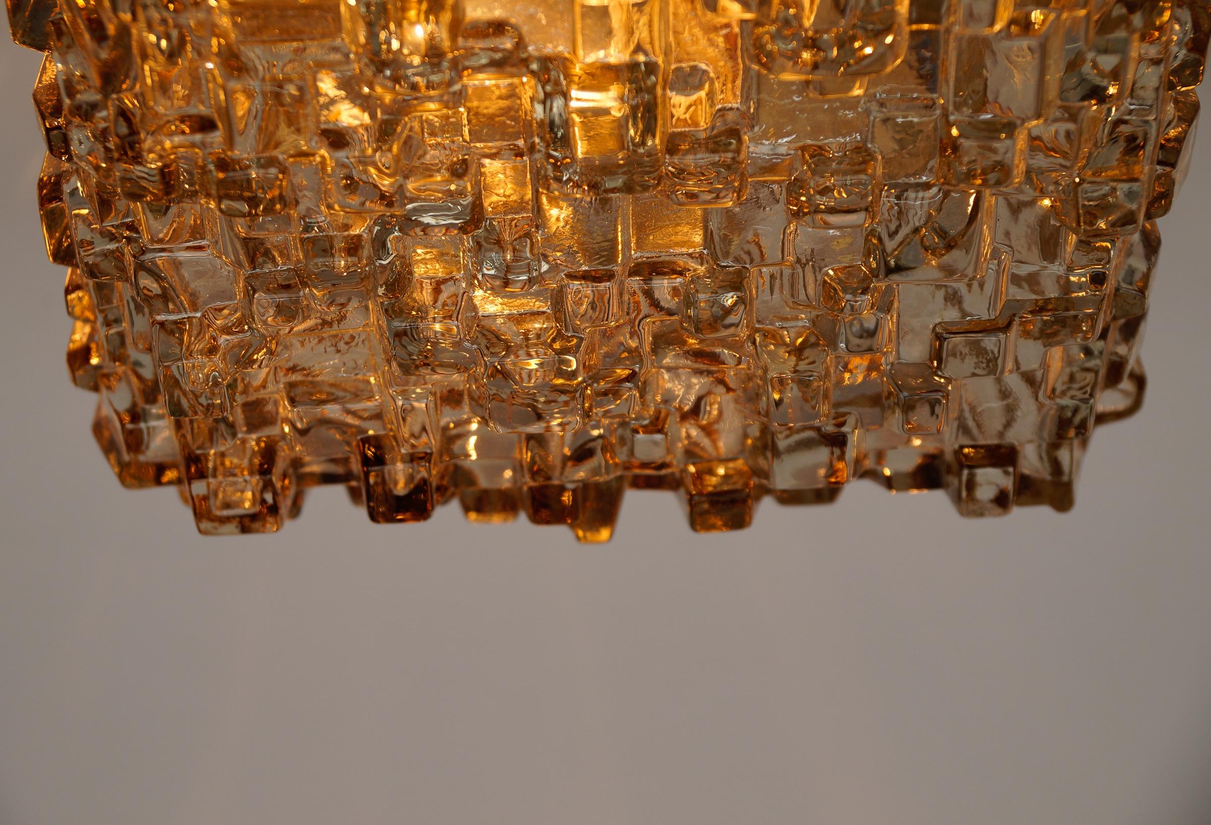 Lampada da parete a bolla geometrica in vetro fumé di Hoffmann Leuchten 1960s in vendita 7