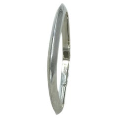 Geometric Modern Sterling Silver Bangle, Thailand, 33g, 2010+