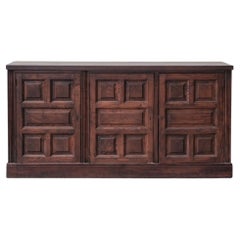 Geometric Spanish Mid-Century Sideboard
