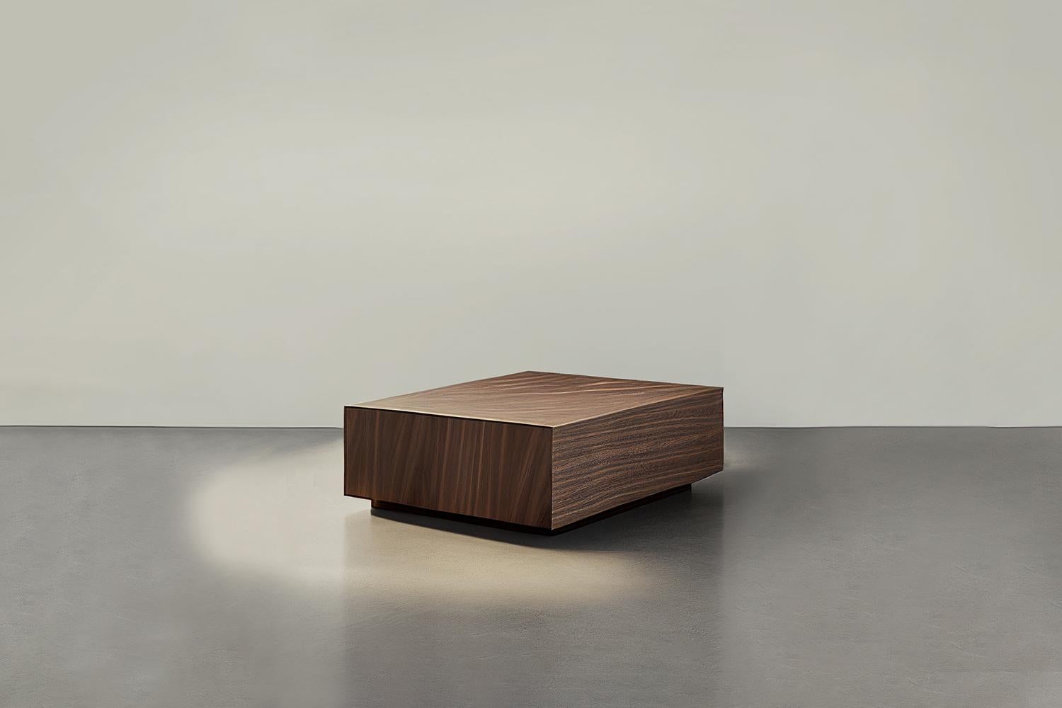 Table basse carrée géométrique, placage de noyer, Basa by NONO Neuf - En vente à Ciudad de México, CDMX