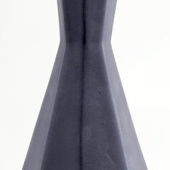 Geometric Statement Vase Ash Matte Contemporary Porcelain Minimalist