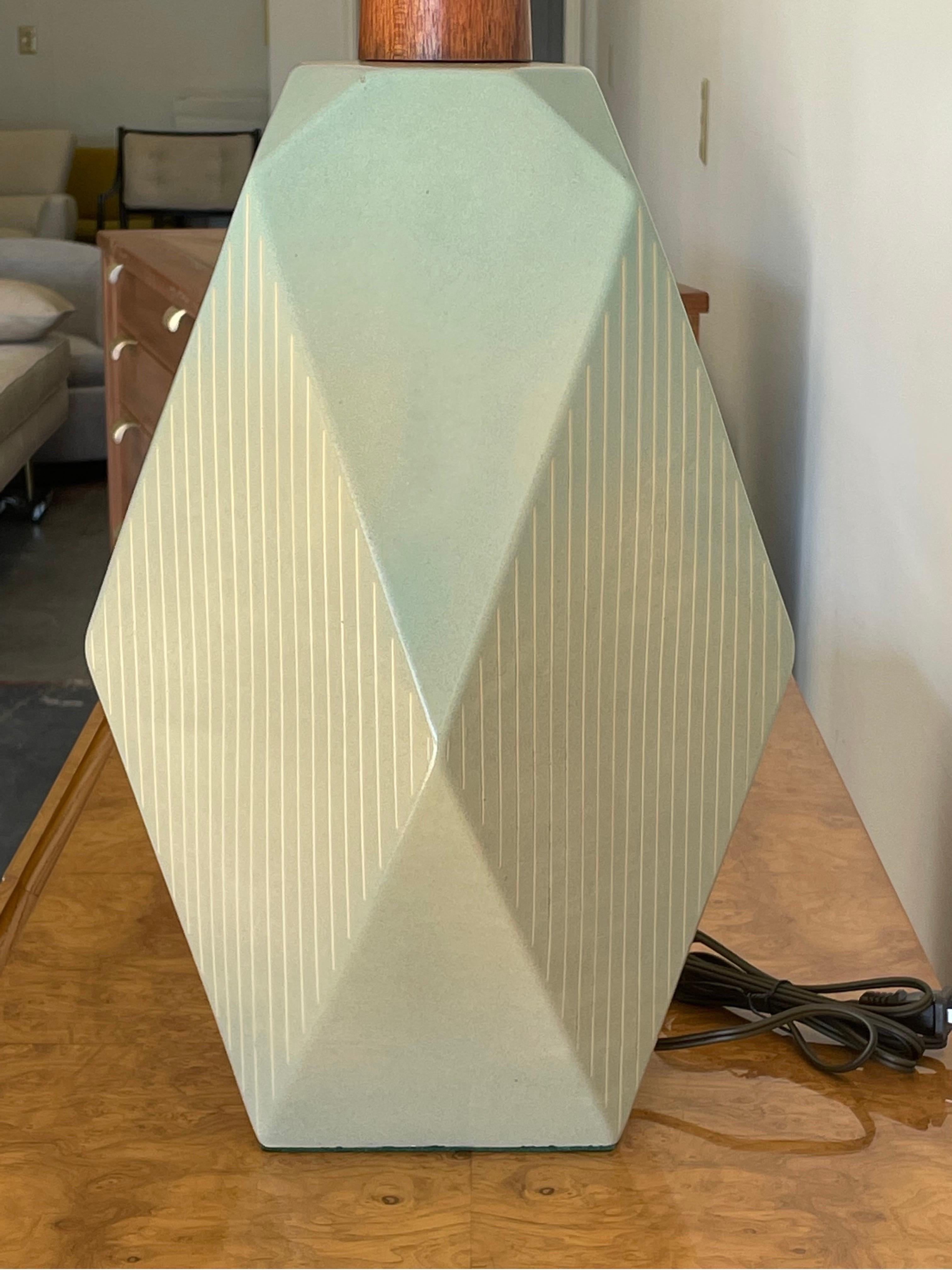 Geometric Table Lamp by Jane and Gordon Martz In Good Condition For Sale In St.Petersburg, FL