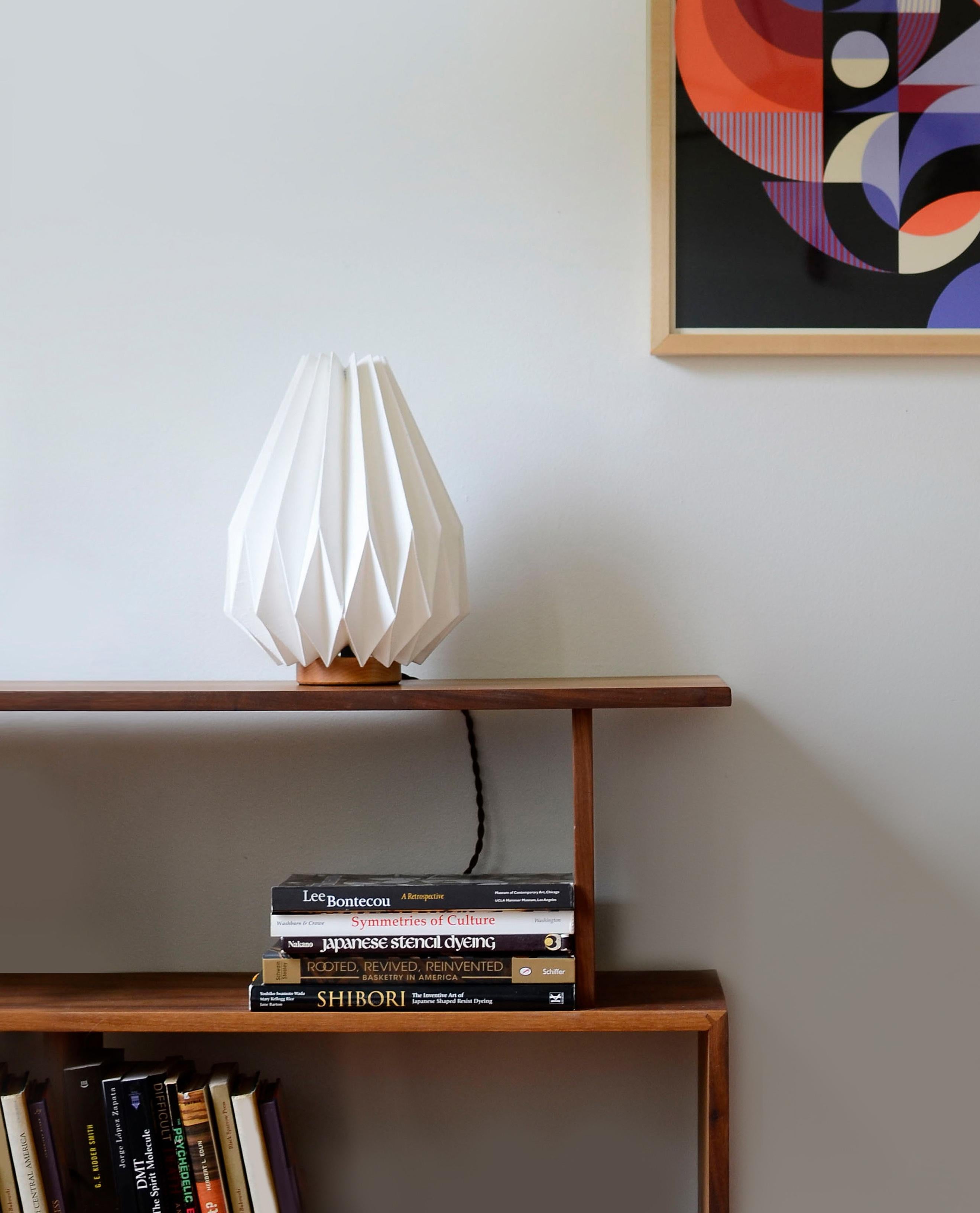 Modern Geometric Table Lamp by La Loupe For Sale