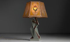 Geometric Table Lamp, Czech circa 1950