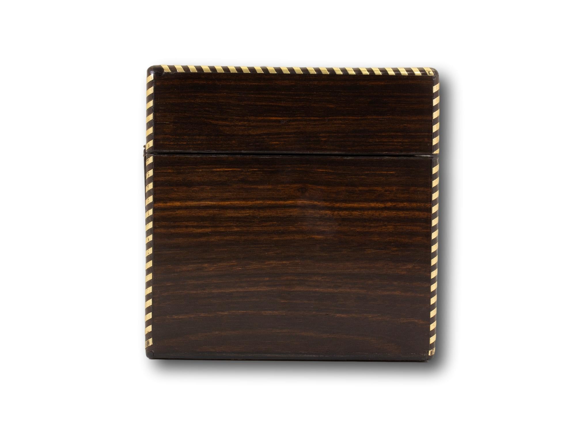 Brass Geometric Tea Caddy