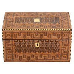 Antique Geometric Tea Caddy