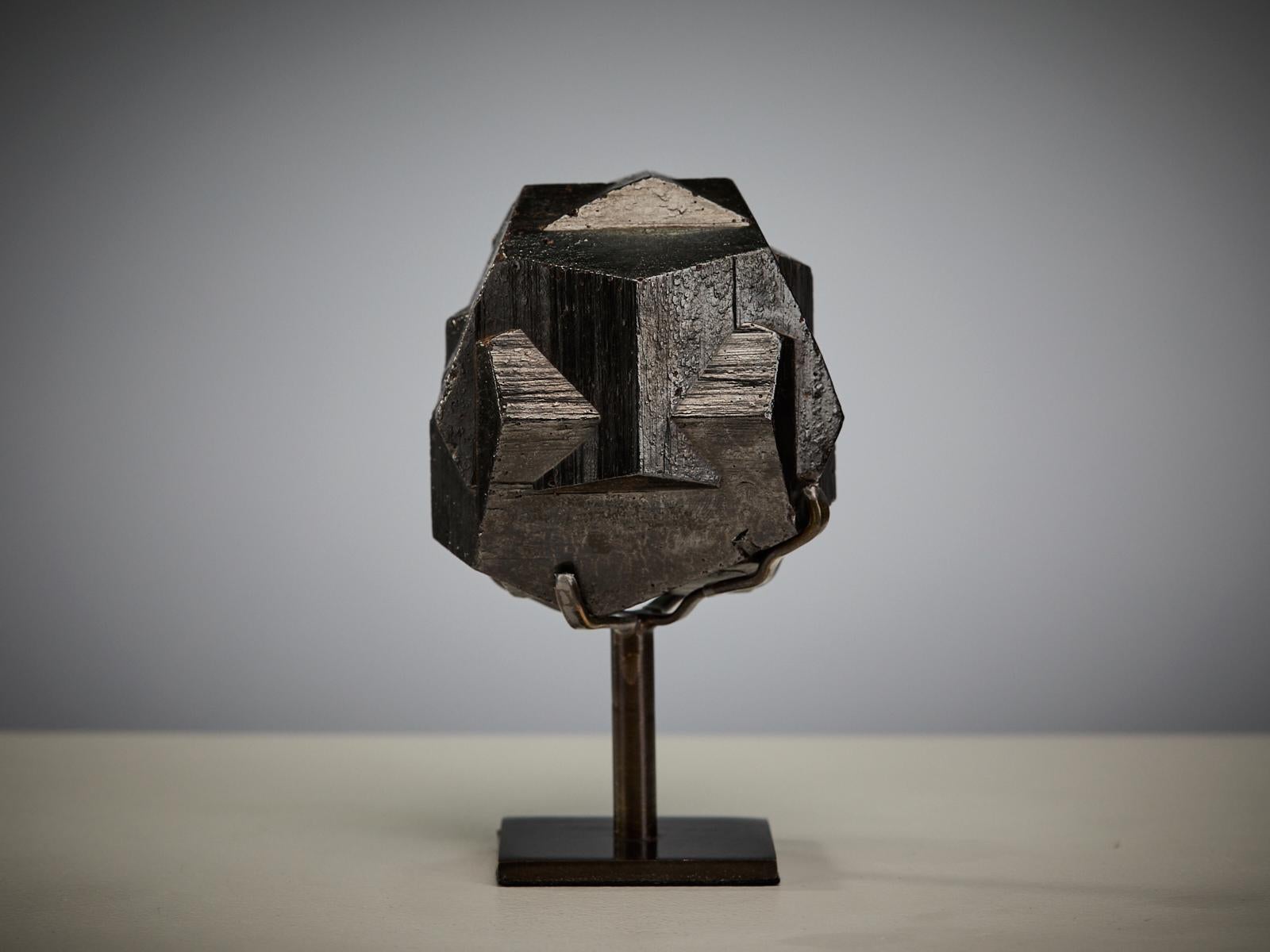 Geometric Transformation – Limonite After Pyrite In Excellent Condition For Sale In London, GB